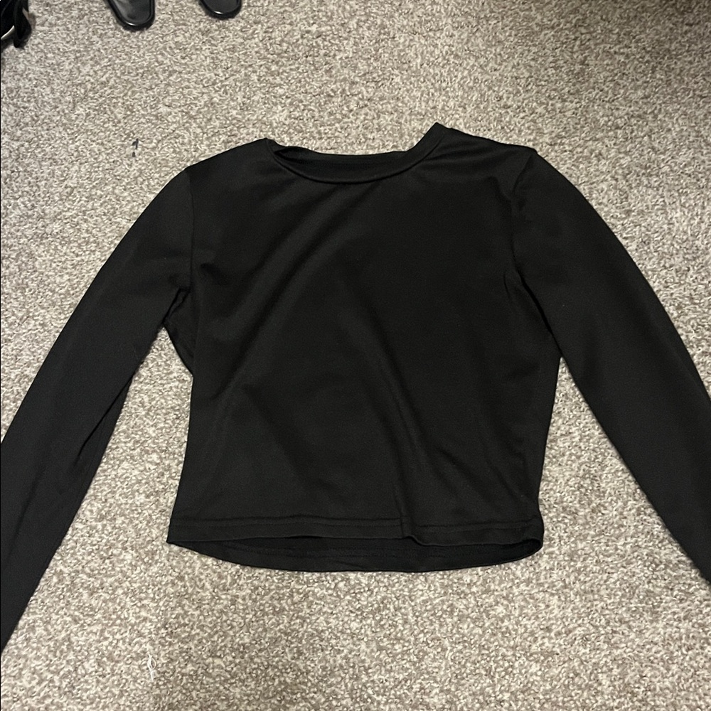 Black Long Sleeve Top